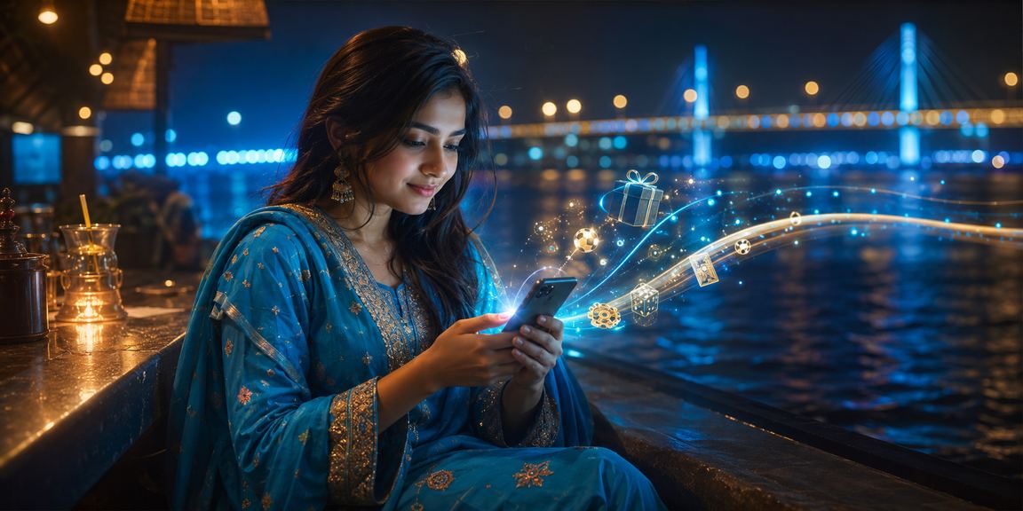ময়মনসিংহে সালওয়ার কামিজ পরিহিত ব্যক্তি মোবাইলে fk66 পেমেন্ট করছেন
